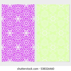 set of floral ornament. seamless vector pattern. interior decoration, wallpaper, invitation, fashion design.