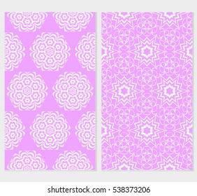set of floral ornament. seamless vector pattern. interior decoration, wallpaper, invitation, fashion design.
