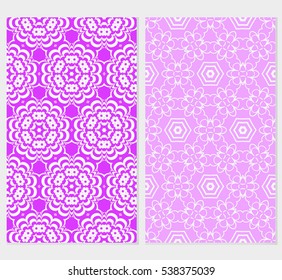 set of floral ornament. seamless vector pattern. interior decoration, wallpaper, invitation, fashion design.