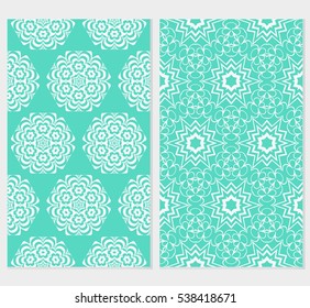 set of floral ornament. seamless vector pattern. interior decoration, wallpaper, invitation, fashion design.