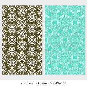 set of floral ornament. seamless vector pattern. interior decoration, wallpaper, invitation, fashion design.