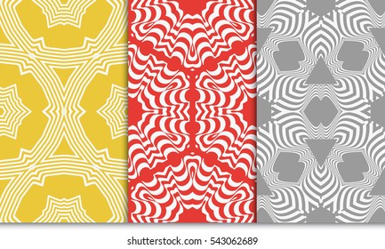 set of floral ornament. seamless vector pattern. interior decoration, wallpaper, invitation, fashion design.