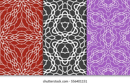 set of floral ornament. seamless vector pattern. interior decoration, wallpaper, invitation, fashion design. set of floral ornament. seamless vector pattern. interior decoration, wallpaper, invitation, fashion design.