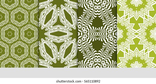 set of floral ornament. seamless vector pattern. interior decoration, wallpaper, invitation, fashion design.