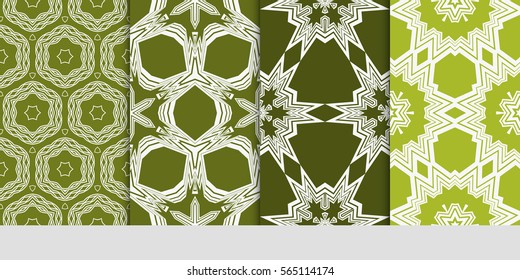 set of floral ornament. seamless vector pattern. interior decoration, wallpaper, invitation, fashion design.
