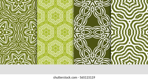 set of floral ornament. seamless vector pattern. interior decoration, wallpaper, invitation, fashion design.