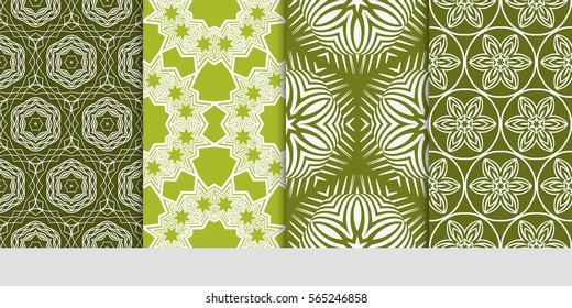 set of floral ornament. seamless vector pattern. interior decoration, wallpaper, invitation, fashion design.