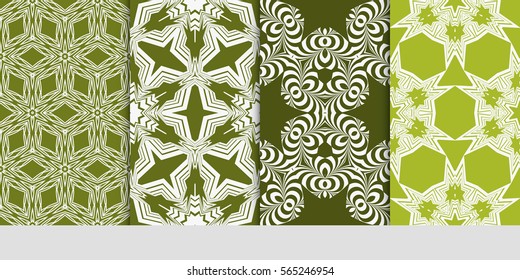 set of floral ornament. seamless vector pattern. interior decoration, wallpaper, invitation, fashion design.