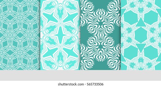 set of floral ornament. seamless vector pattern. interior decoration, wallpaper, invitation, fashion design.