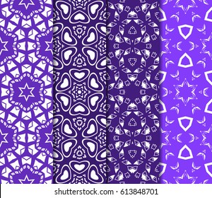 set of floral ornament. seamless vector pattern. interior decoration, wallpaper, invitation, fashion design.