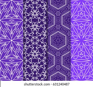 set of floral ornament. seamless vector pattern. interior decoration, wallpaper, invitation, fashion design.