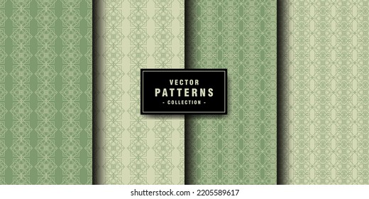 Conjunto de colección de patrones florales