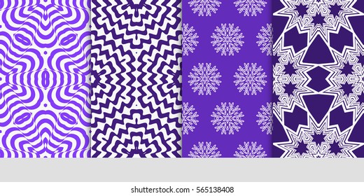 set of floral pattern of geometric elements. seamless pattern. vector illustration. design for printing, presentation, textile industry.