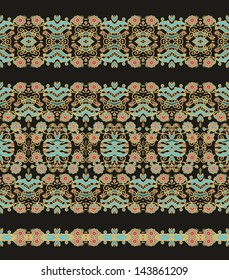 Set of floral patterns