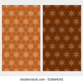 set of floral seamless pattern. abstract geometry shape and lines. vector illustration. Ethnic arabic ornament. for design invitation, backgrounds, wallpapers