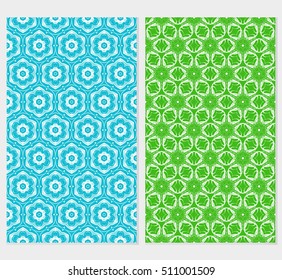 set of floral seamless pattern. abstract geometry shape and lines. vector illustration. Ethnic arabic ornament. for design invitation, backgrounds, wallpapers