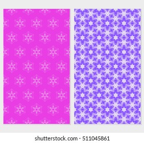 set of floral seamless pattern. abstract geometry shape and lines. vector illustration. Ethnic arabic ornament. for design invitation, backgrounds, wallpapers