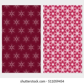 set of floral seamless pattern. abstract geometry shape and lines. vector illustration. Ethnic arabic ornament. for design invitation, backgrounds, wallpapers