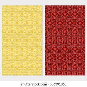 set of floral seamless pattern. lace background. Luxury texture for wallpaper, invitation. Vector illustration.