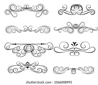 Set of florish dividers, borders