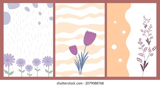 set of flower backgrounds Design with a variety of doodle styles for cover pages, web templates, digital prints, cards, weddings, postcards and more.