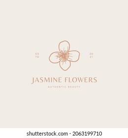 Set of Flower Badge Logo Template
