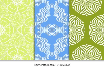 set of flower geometry pattern. vector illustration.