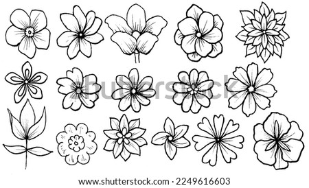 set the flower icon on a white background