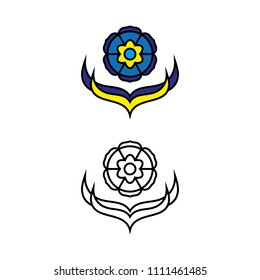 a set of flower icons