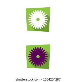 a set of flower icons