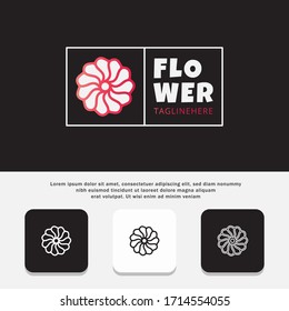 SET OF FLOWER LOGO DESIGN TEMPLATE, WITH MODERN MINIMALIST AND SIMPLE ELEGANT STYLE. LOGO COLLECTION.