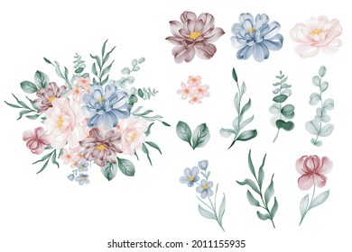 Premium Vector  Pink flower detailed hand drawn illustration vector  isolated