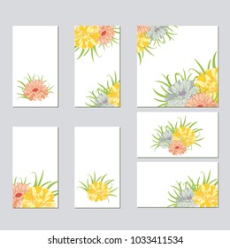 Set of flower wedding ornament concept. Art traditional,book, poster, abstract, element. For romantic and easter design, announcements, greeting cards, posters, advertisement.