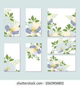 Set of flower wedding ornament concept. Art traditional,book, poster, abstract, element. For romantic and easter design, announcements, greeting cards, posters, advertisement.