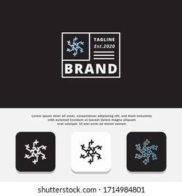 SET OF FLOWERS LOGO DESIGN TEMPLATE, WITH SIMPLE ELEGANT AND MODERN MINIMALIST STYLE.LOGO COLLECTION.