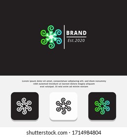 SET OF FLOWERS LOGO DESIGN TEMPLATE, WITH SIMPLE ELEGANT AND MODERN MINIMALIST STYLE.LOGO COLLECTION.