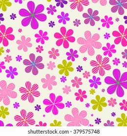 the set of flowers on the background ,vector illustration