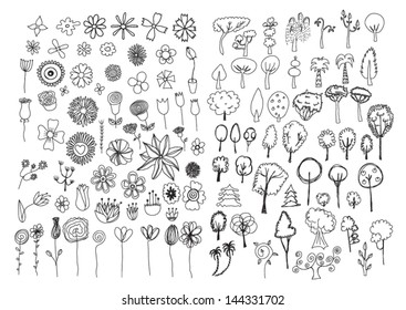 Flower Doodles High Res Stock Images Shutterstock