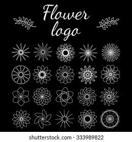 Set of flowers ?1. Wonderful elements for logo, icons, branding design, posters, greeting cards and invitations, stationery, flyers and web-use.