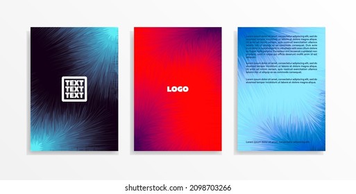 Set of fluffy backgrounds for flyers, posters, banners, etc.