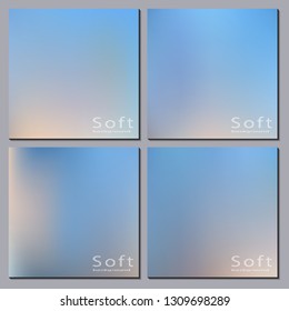 Set of fluid background for decoration.Mesh grid.Soft color