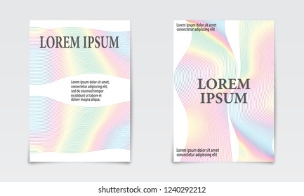 Set of Fluid colorful shapes. Smoke wave. Liquid wave background. Abstract 3d fluid colors. Flow design.