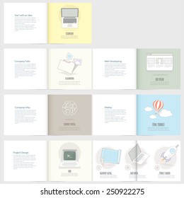 Set of Flyer, Brochure Design Templates for Business.