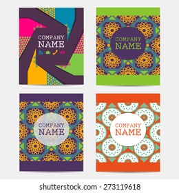 Set of flyer, brochure design templates