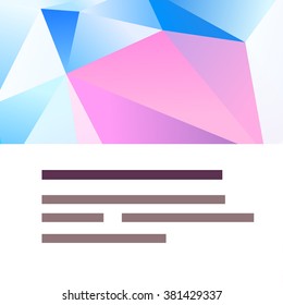 Set of Flyer, Brochure Design Templates. Geometric Triangular Abstract Modern Backgrounds. Mobile Technologies, Applications and Online Services Infographic Concept.