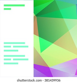 Set of Flyer, Brochure Design Templates. Geometric Triangular Abstract Modern Backgrounds. Mobile Technologies, Applications and Online Services Infographic Concept.