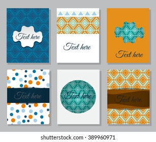 Set of flyer. Brochure design templates.