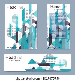 Set flyer, brochure size A4 template,banner. Business templates square brochure, magazine, leaflet , flyer, cover, booklet, annual report. Vector illustration.