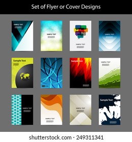 Set of Flyer or Cover Designs