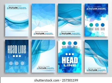 Set of Flyer Design, Infographics Brochure Designs, Technology Backgrounds. Mobile Technologies, Teamworksand statistic Concepts and Applications covers.